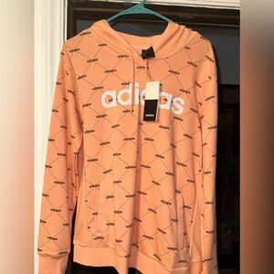 NWT ADIDAS CORAL HOODIE SIZE LARGE